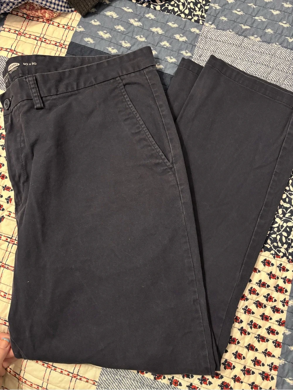 Old Navy Men's Ultimate Slim Dark Navy Chinos